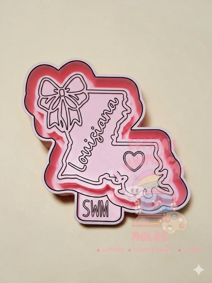 Louisiana State Coquette - Premium Silicone Mold