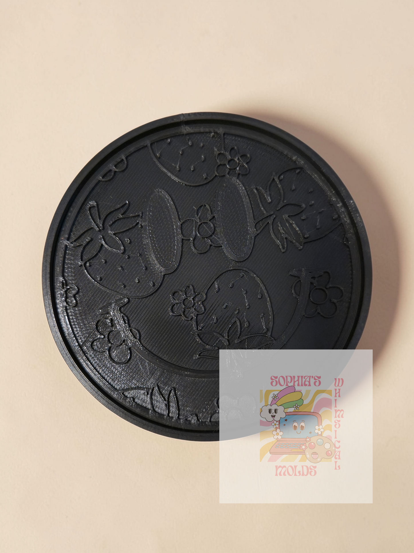 Strawberries and Daisies Insert - Premium Silicone Mold