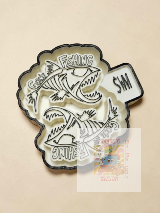 Gone Fishing Vent Clips - Premium Silicone Mold