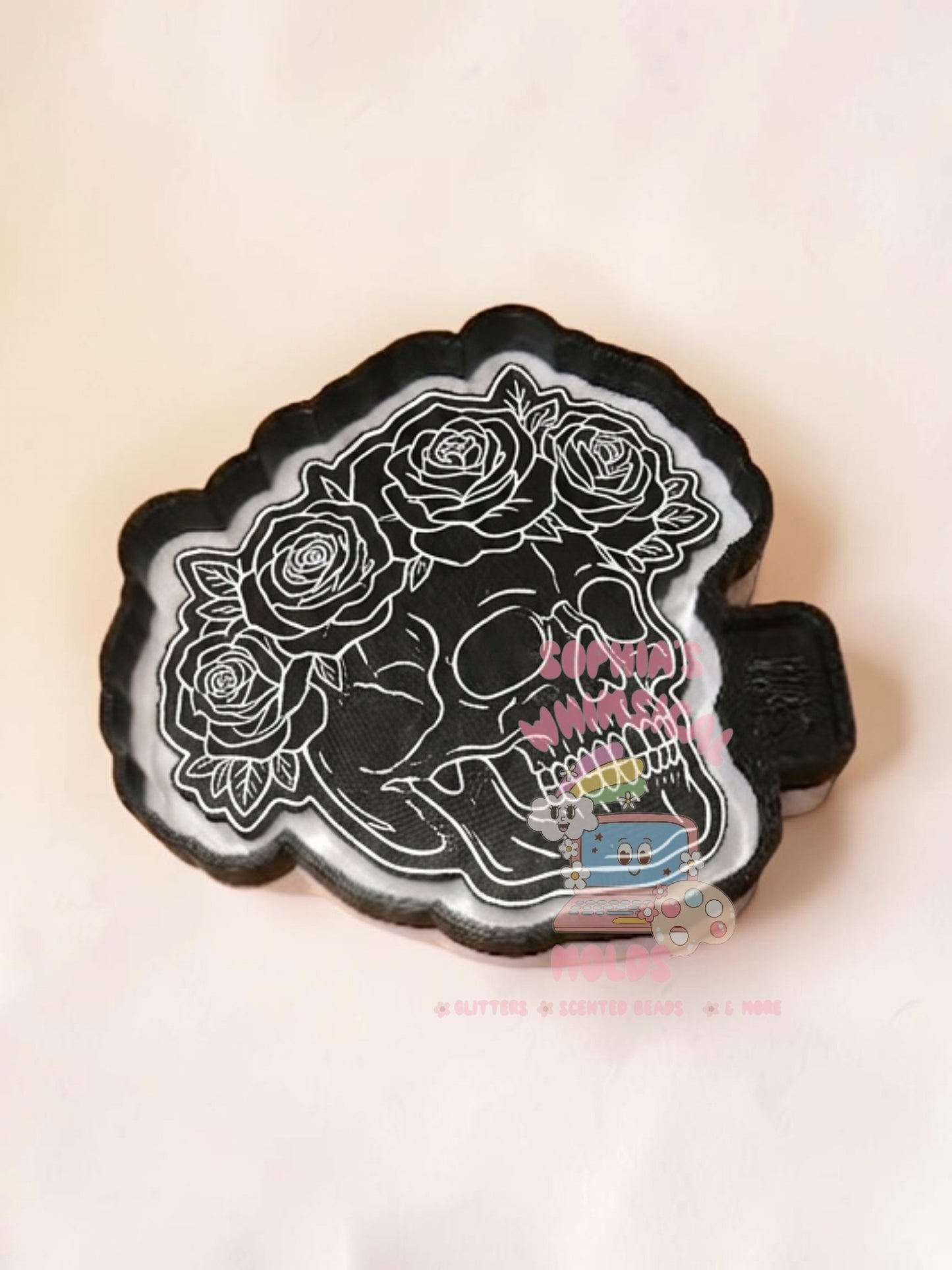 Skull with Flower Crown - Premium Silicone Mold