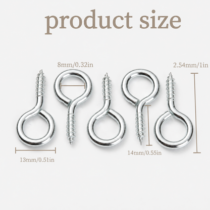 1in Eye Screws — 50pcs or 100pcs