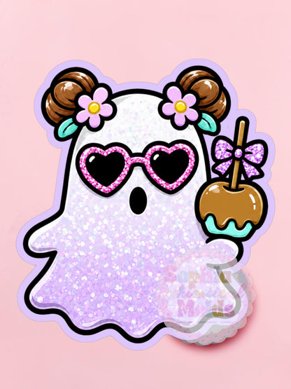 Candy Apple Ghost - Cardstock Inserts for Silicone Mold