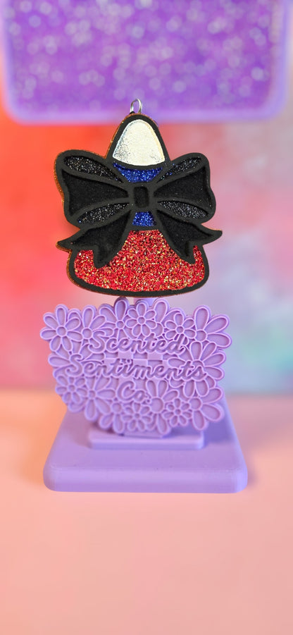 Candy Corn with Bow - Premium Car Air Freshener