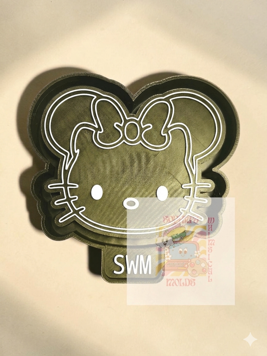 Hello Kitty in Mouse Ears - Premium Silicone Mold