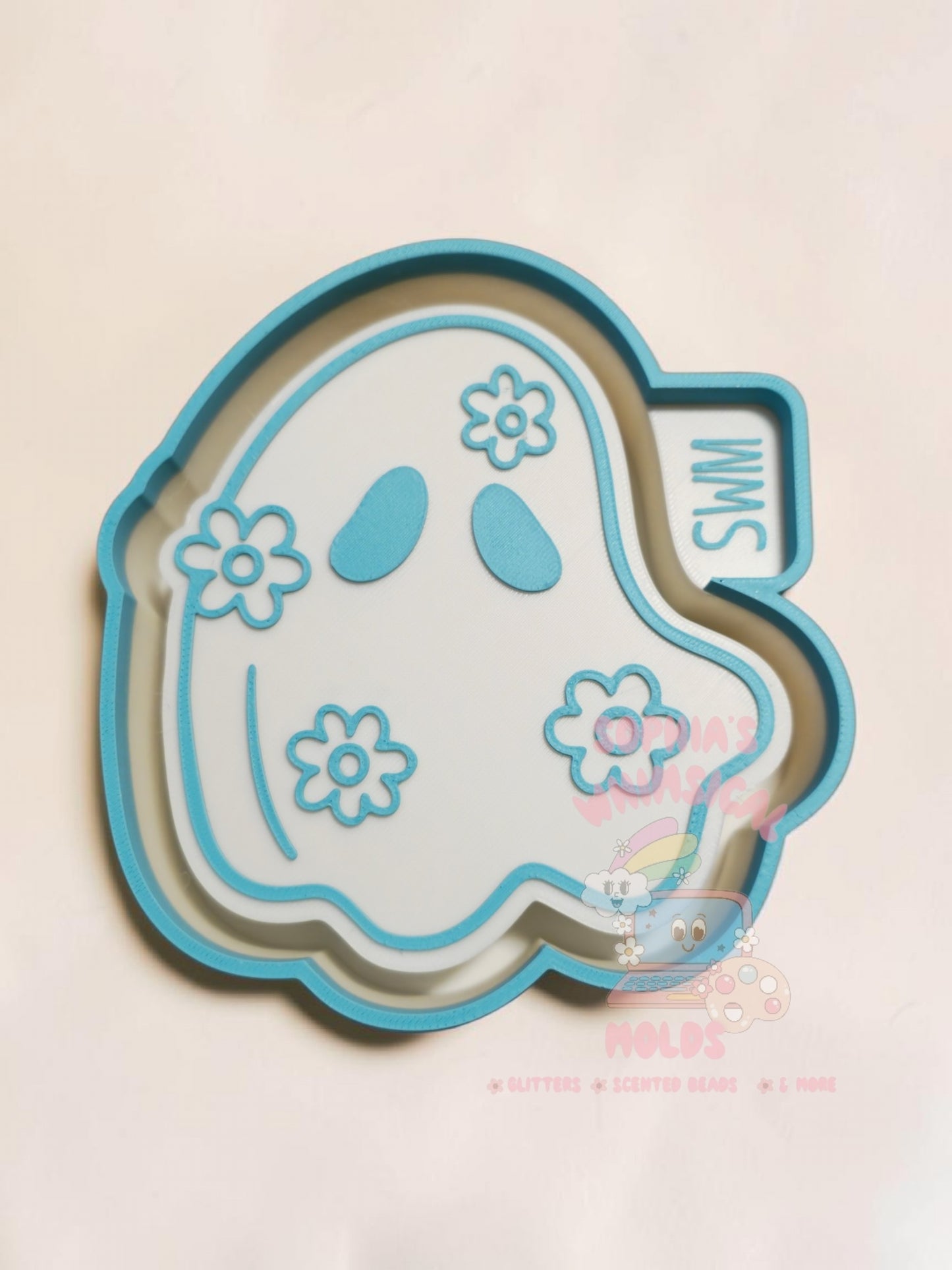 Ghost with Daisies - Premium Silicone Mold