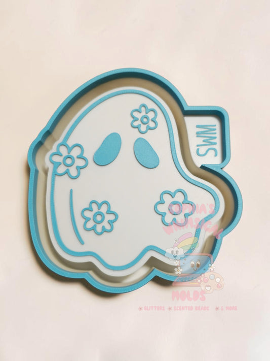 Ghost with Daisies - Premium Silicone Mold