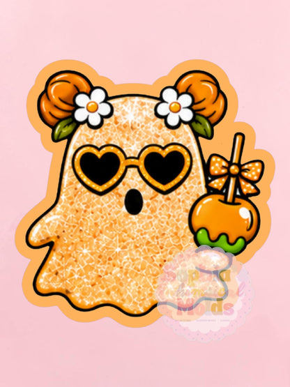 Candy Apple Ghost - Cardstock Inserts for Silicone Mold