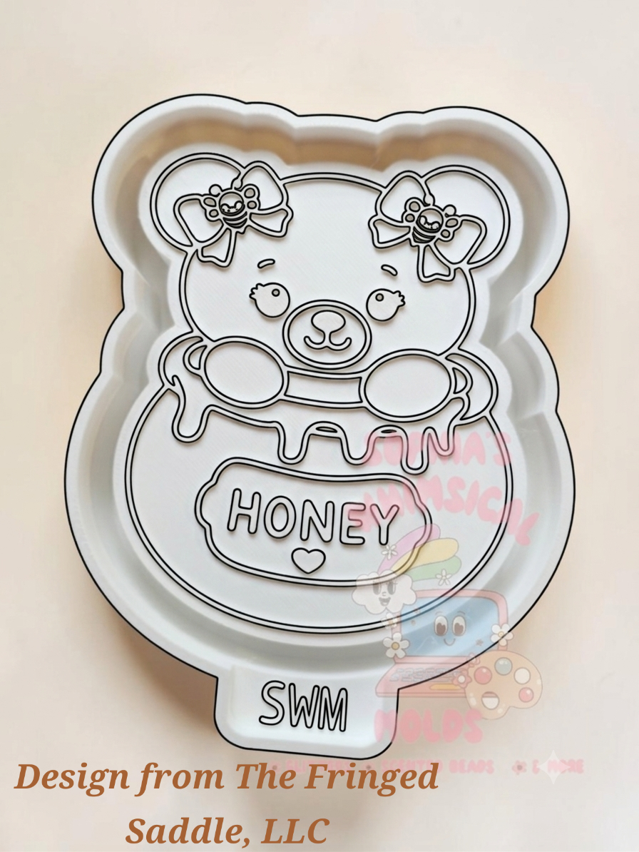 Honey Teddy Bear - Premium Silicone Mold
