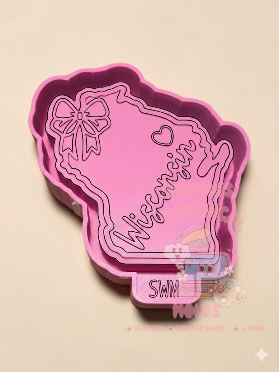 Wisconsin State Coquette - Premium Silicone Mold