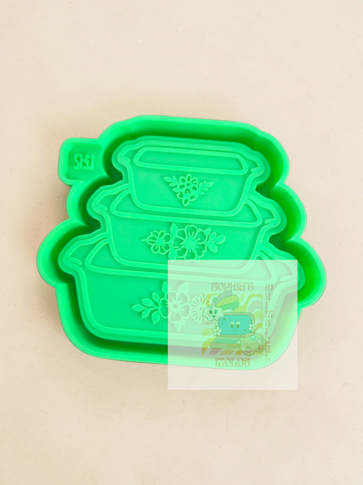 Vintage Pyrex Stacked Dishes - Premium Silicone Mold