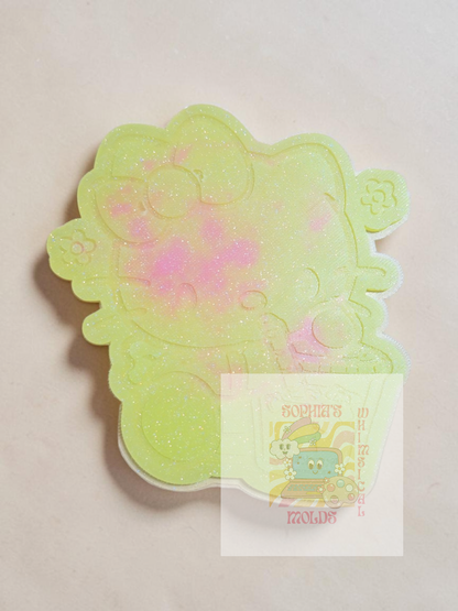 Hello Kitty Drinking Iced Coffee Dutch Bros Insert - Premium Silicone Mold