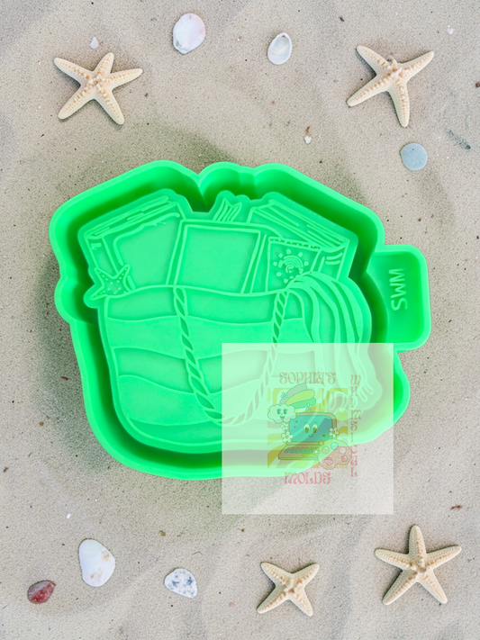 Books in Beach Bag - Premium Silicone Mold