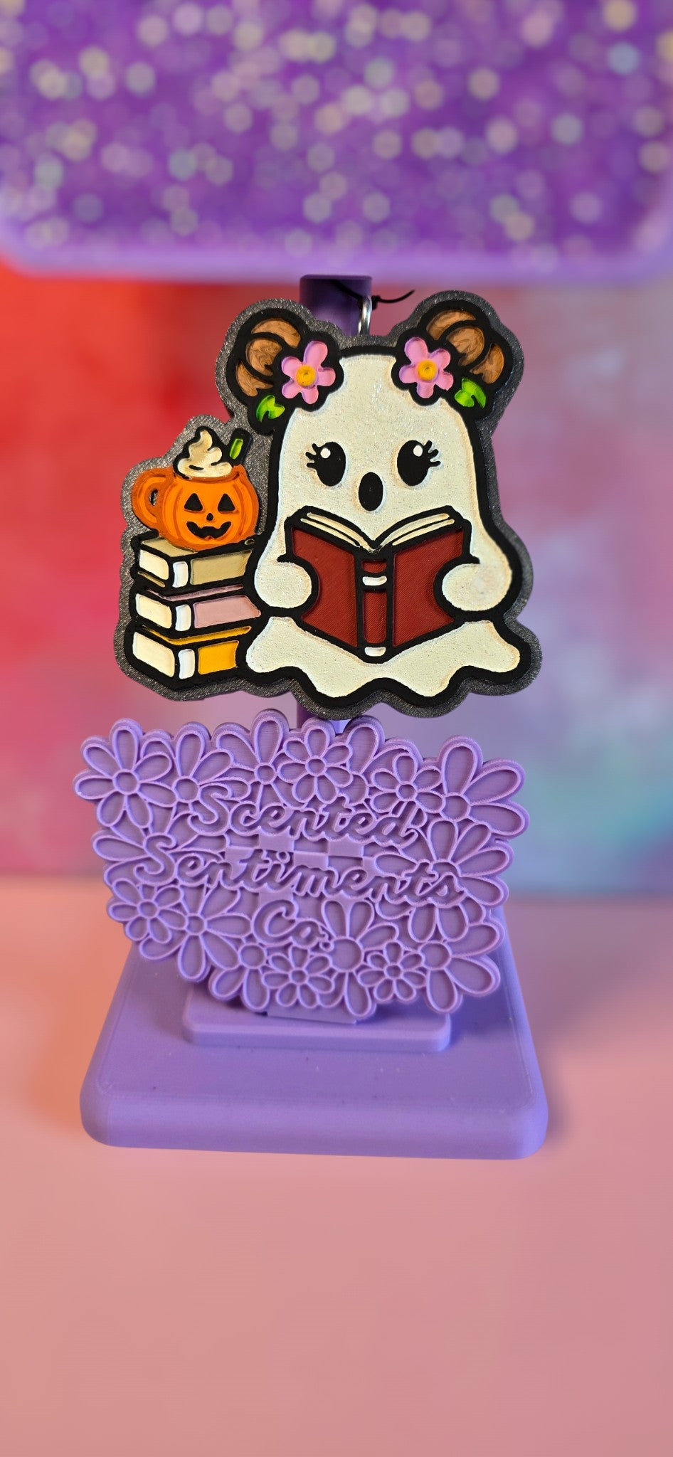 Book Ghost Pumpkin - Premium Car Air Freshener