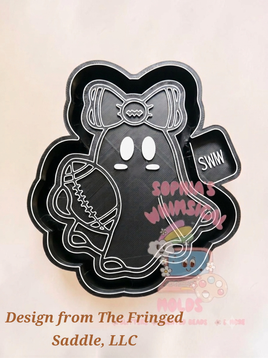 Ghost with Football - Premium Silicone Mold