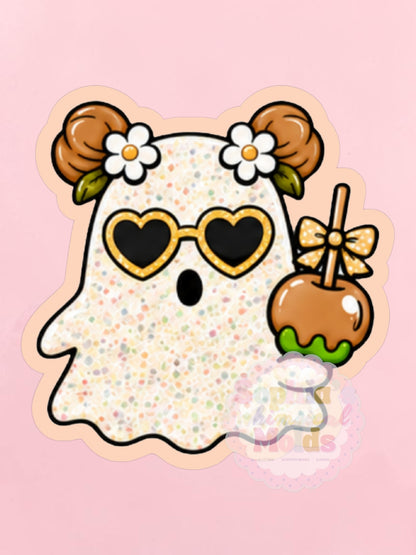 Candy Apple Ghost - Cardstock Inserts for Silicone Mold