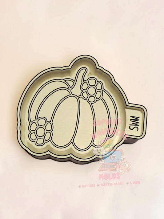 Pumpkin with Daisies - Premium Silicone Mold