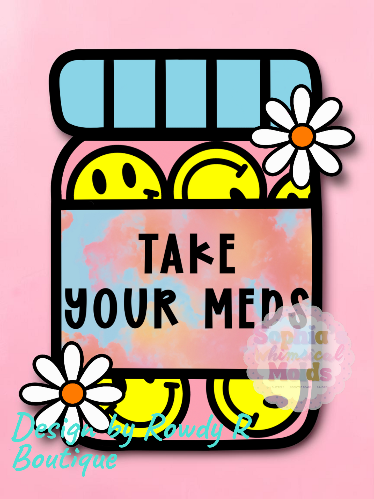 Take Your Meds Inserts - Cardstock Inserts for Silicone Mold