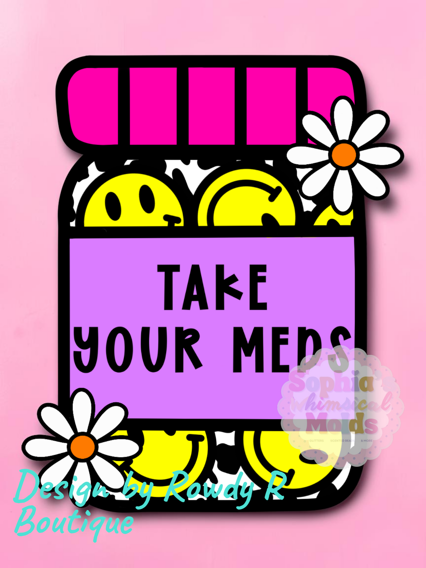 Take Your Meds Inserts - Cardstock Inserts for Silicone Mold